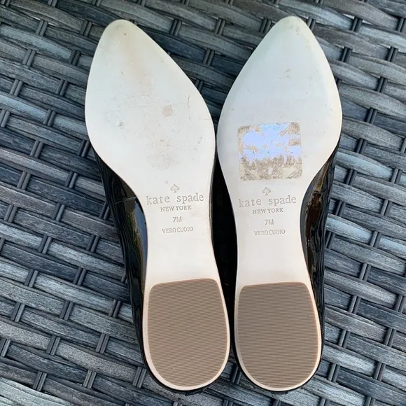 Kate spade NEW YORK Nadia Black Patent Leather Flats