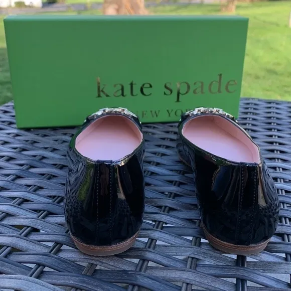 Kate spade NEW YORK Nadia Black Patent Leather Flats