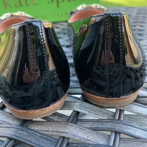 Kate spade NEW YORK Nadia Black Patent Leather Flats