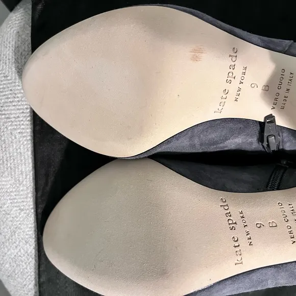 KATE SPADE NEW YORK ‘NETTA’ NIB AUTHENTIC LONDON GREY/SUEDE ANKLE BOOTS.