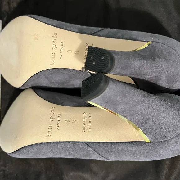 KATE SPADE NEW YORK ‘NETTA’ NIB AUTHENTIC LONDON GREY/SUEDE ANKLE BOOTS.