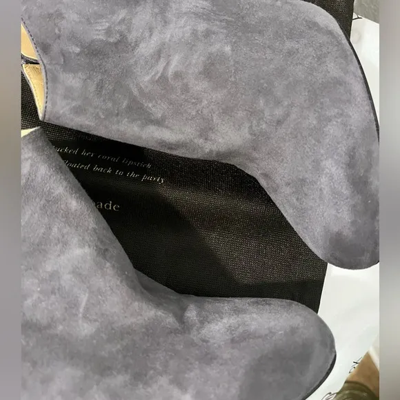KATE SPADE NEW YORK ‘NETTA’ NIB AUTHENTIC LONDON GREY/SUEDE ANKLE BOOTS.