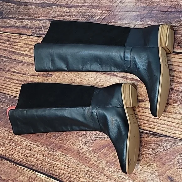 Kate Spade Saturday Leather and Suede Riding Boots sz 6.5