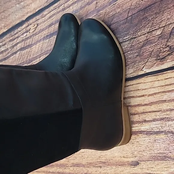 Kate Spade Saturday Leather and Suede Riding Boots sz 6.5