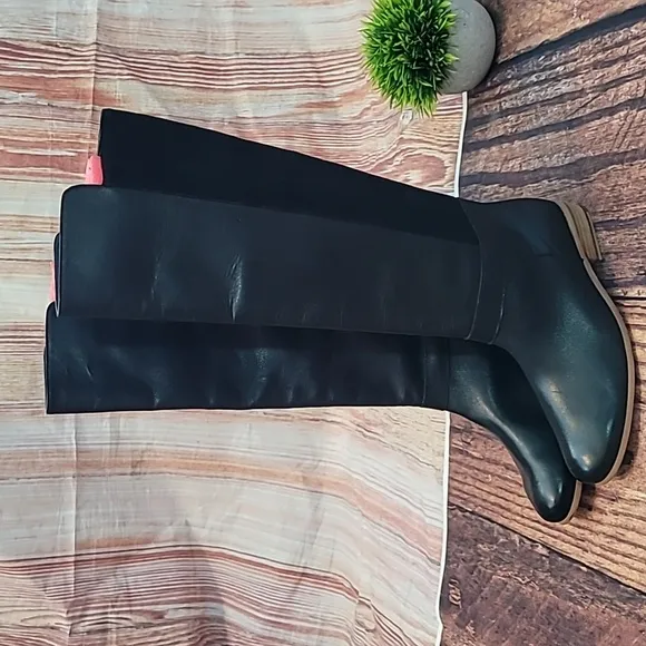 Kate Spade Saturday Leather and Suede Riding Boots sz 6.5