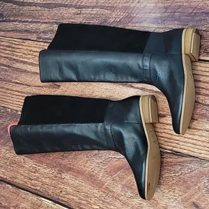Kate Spade Saturday Leather and Suede Riding Boots sz 6.5