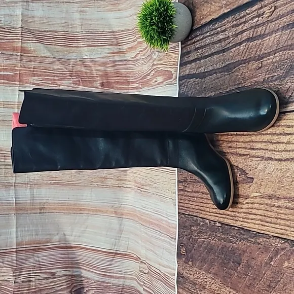 Kate Spade Saturday Leather and Suede Riding Boots sz 6.5