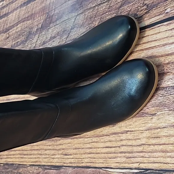 Kate Spade Saturday Leather and Suede Riding Boots sz 6.5