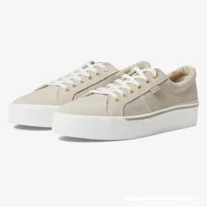 Keds Jump Kick Duo  Women’s Suede Perforated Beige Sneakers Size 7 NWT
