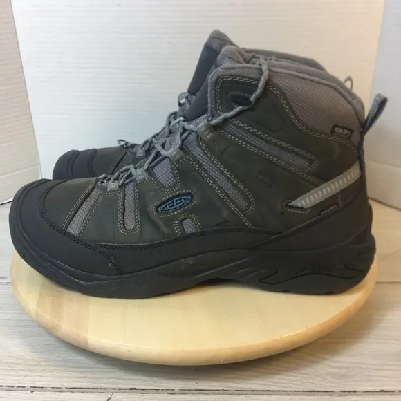 Keen Circadia Mid Waterproof Hiking Mens Boots 1026761 Gray Size 15