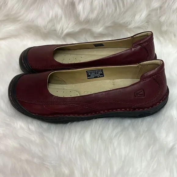Keen Merlot Ballerina Slip On Shoes SIZE 9.5 BIN 16