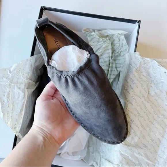 Kelsi Dagger Brooklyn Royce Slip-On Suede Bootie Sneakers Gray Size 6 $160 NIB