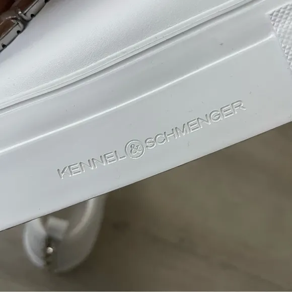 Kennel &amp; Schmenger white rhinestone sneakers