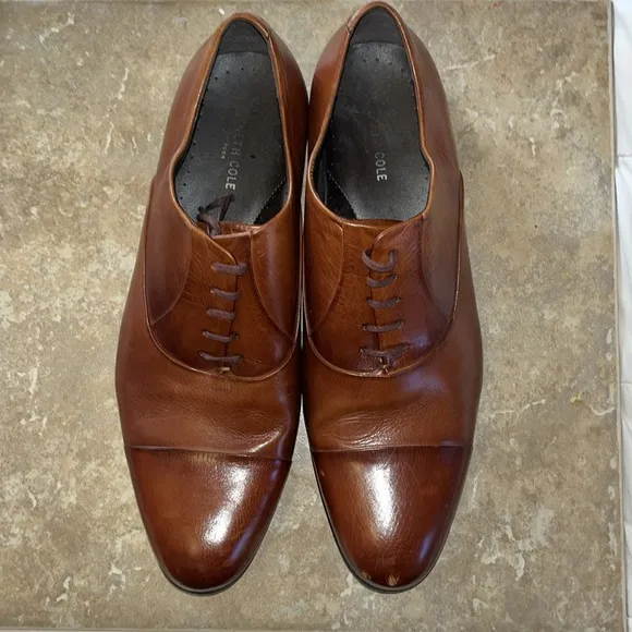 Kenneth Cole Command chief, 12 medium leather cognac, shoes