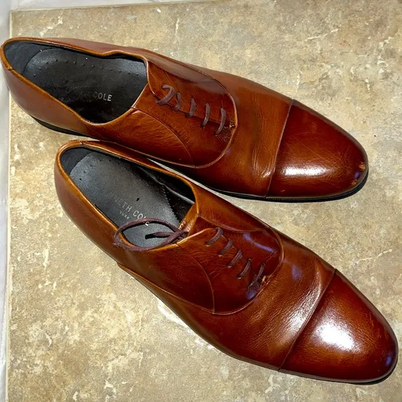 Kenneth Cole Command chief, 12 medium leather cognac, shoes