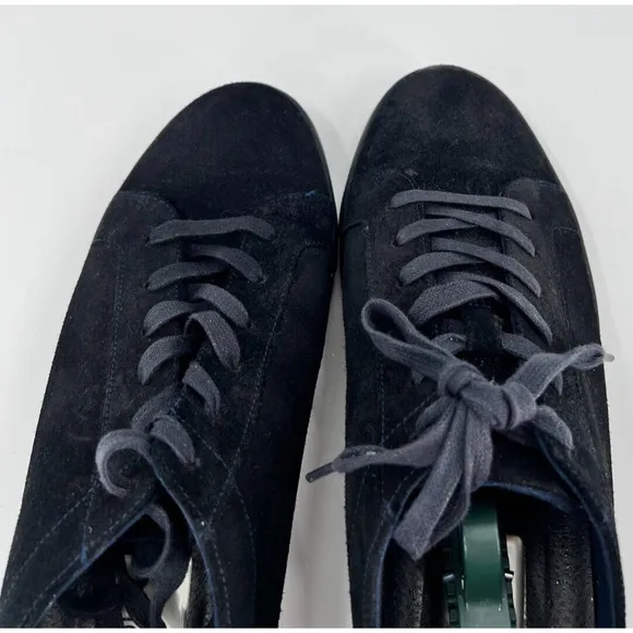 Kenneth Cole Kam Blue Suede Leather Lace Up Sneakers Shoe Round Toe Men's 10