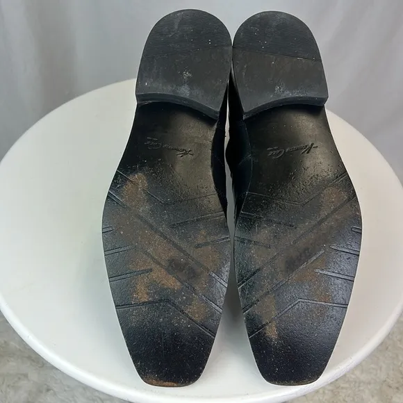 Kenneth Cole New York Men’s Black Leather Boots Size 11M Square Toe