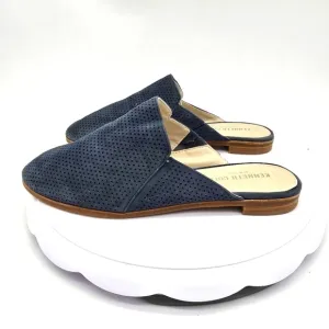Kenneth Cole Shoes Women's 7.5M Rubie Navy Slip-On Mules