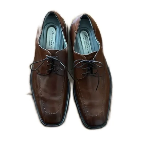 Kenneth Cole with Silver Technology mens Leather Shoes Size 10.5 Brown