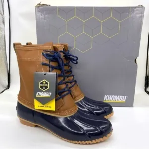 Khombu Womens Clarissa Leather Waterproof Winter Boots