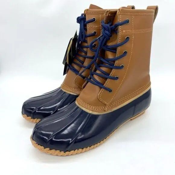 Khombu Womens Clarissa Leather Waterproof Winter Boots