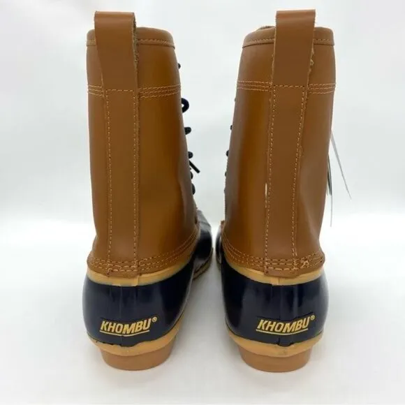 Khombu Womens Clarissa Leather Waterproof Winter Boots