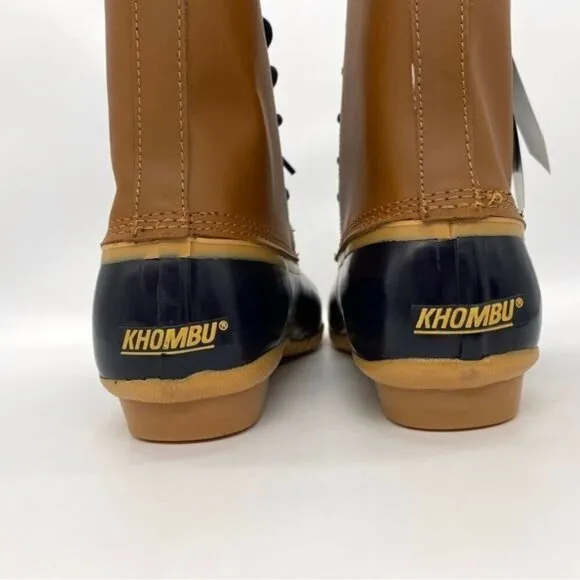 Khombu Womens Clarissa Leather Waterproof Winter Boots