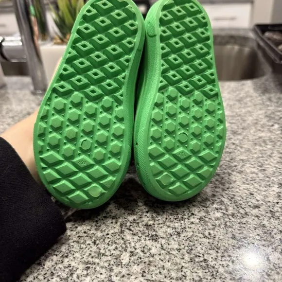 Kids Green Slip-On Shoes Vans croc style Toddlers 7