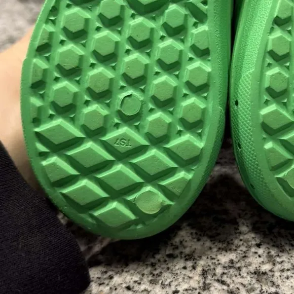 Kids Green Slip-On Shoes Vans croc style Toddlers 7