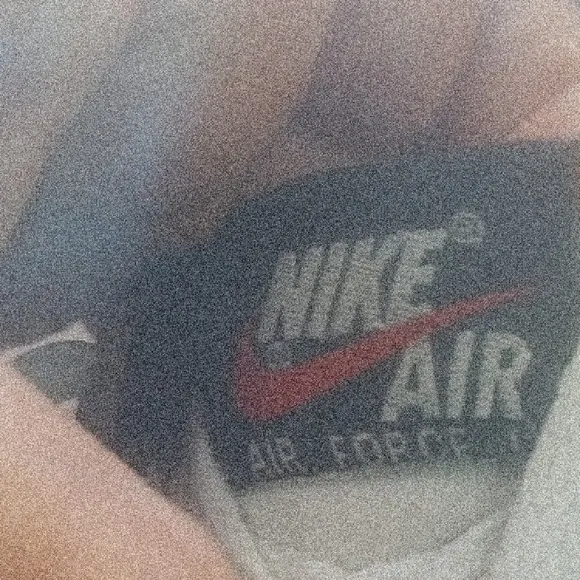 Kids White and Gray Nike Shoes