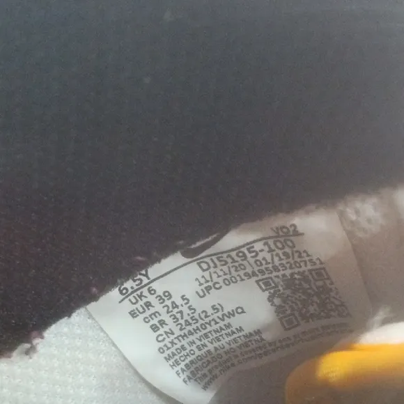 Kids White and Gray Nike Shoes