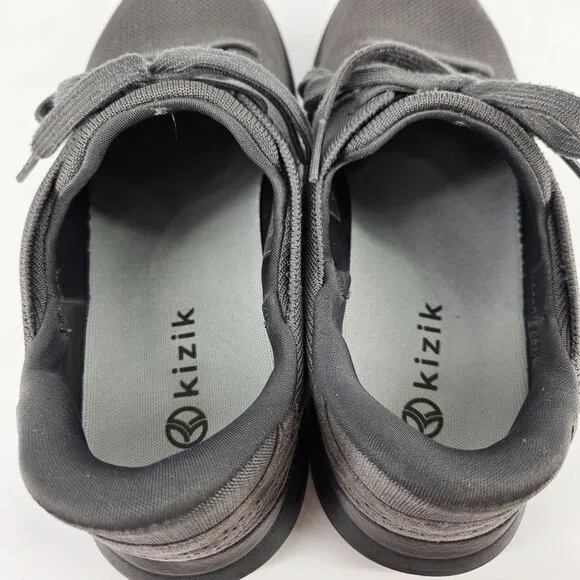 Kizik Slip-On Sneakers Shoes Men 10.5 Women 12 Gray Mesh Light Comfort Walking