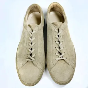 Koio Mens Capri Sneakers - Low Top Tan Suede Made in Italy - 12 (US) 45 (EU)