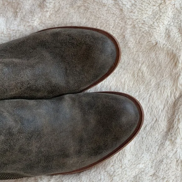 Kork-Ease Riley Taupe Distressed Tan Bootie Size 7