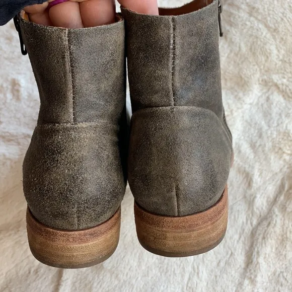 Kork-Ease Riley Taupe Distressed Tan Bootie Size 7
