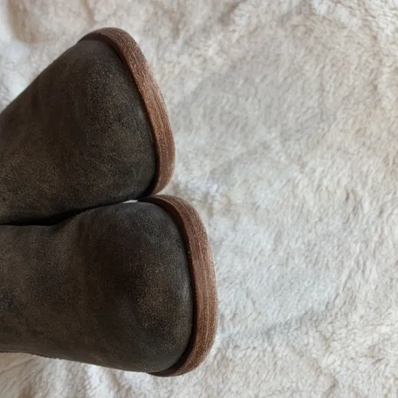 Kork-Ease Riley Taupe Distressed Tan Bootie Size 7