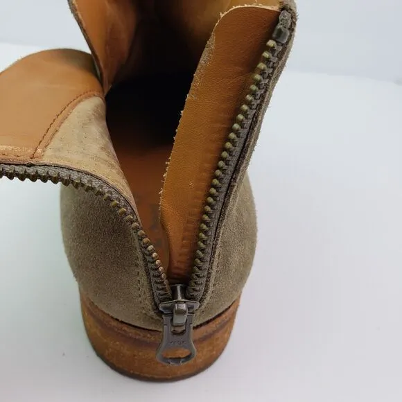 Kork Ease Ryder Womens Size 9.5 Tan Taupe Suede Ankle Bootie Boots K53517