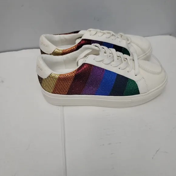 Kurt Geiger London Laney Stripe Crystal Sneakers