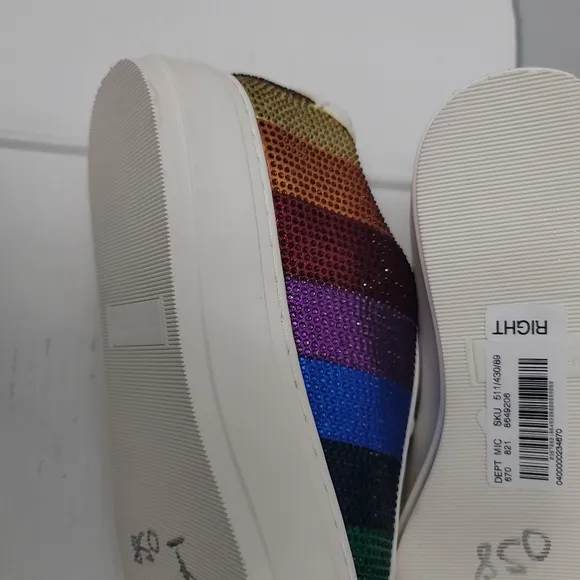 Kurt Geiger London Laney Stripe Crystal Sneakers