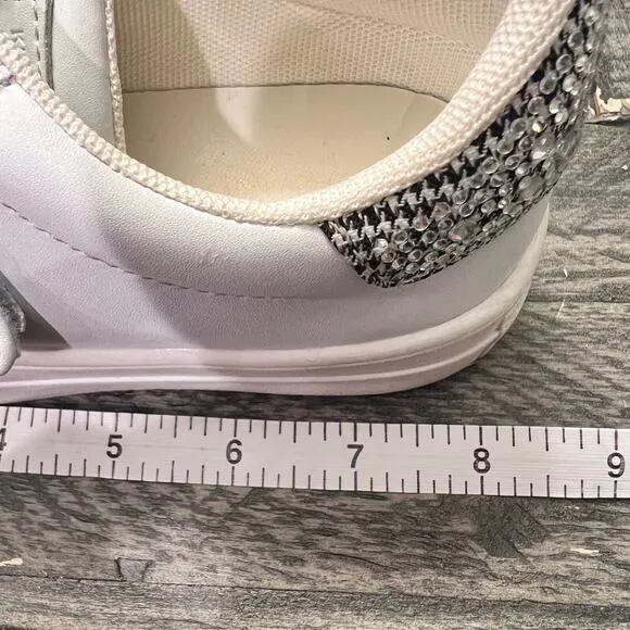 Kurt Geiger Mini Laney Bow Crystal Girls Shoes Velcro Slip On, Size 1 M‎