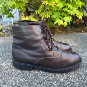 La Canadienne Brown Leather Lace Up Boots Women’s 8.5