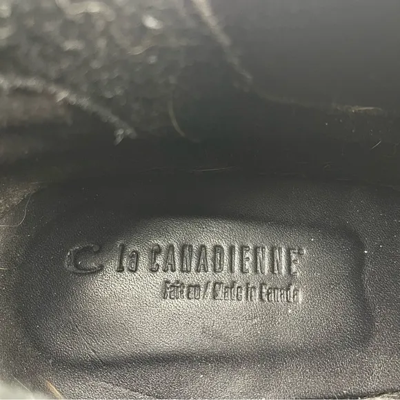 La Canadienne Nikki Suede Sneakers Wedge Booties Navy Blue Size 8 Retail $475