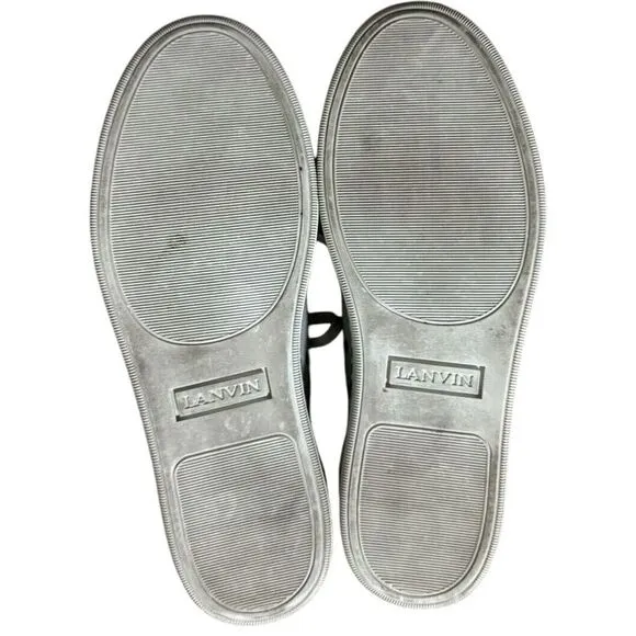 Lanvin Men's Bullskin Grained Leather Sneaker Size 9 Great Shape