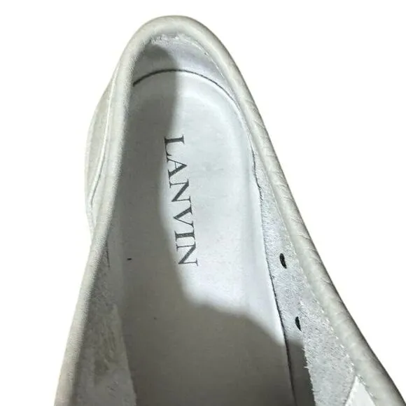 Lanvin Men's Bullskin Grained Leather Sneaker Size 9 Great Shape
