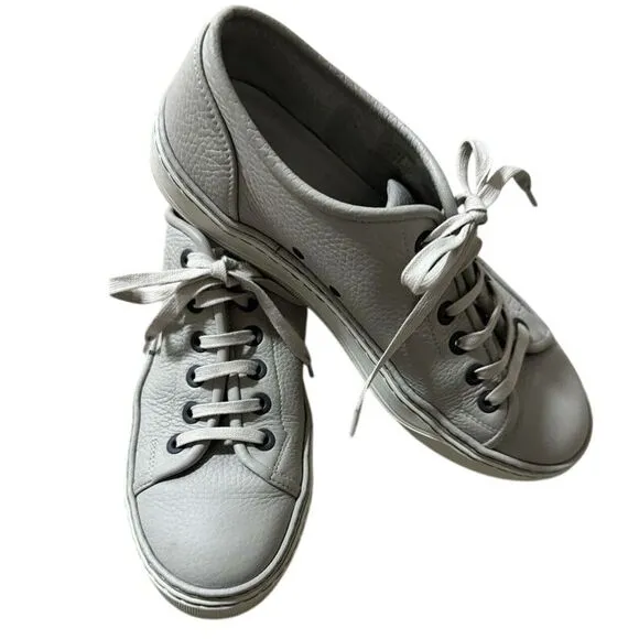 Lanvin Men's Bullskin Grained Leather Sneaker Size 9 Great Shape