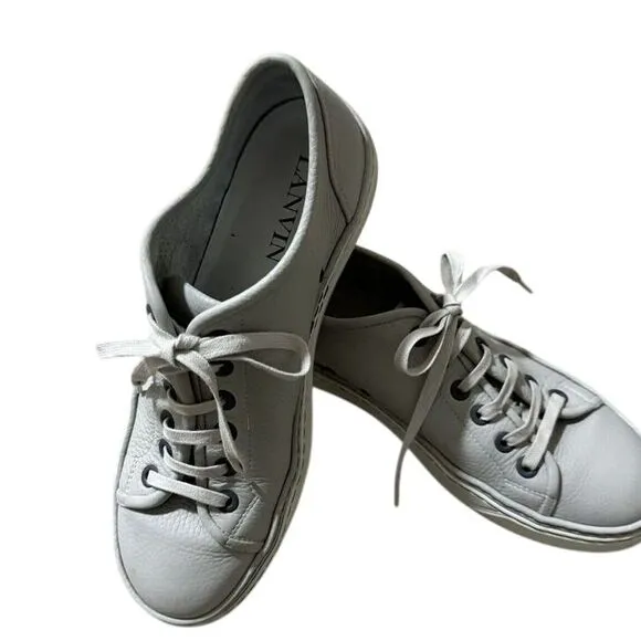 Lanvin Men's Bullskin Grained Leather Sneaker Size 9 Great Shape