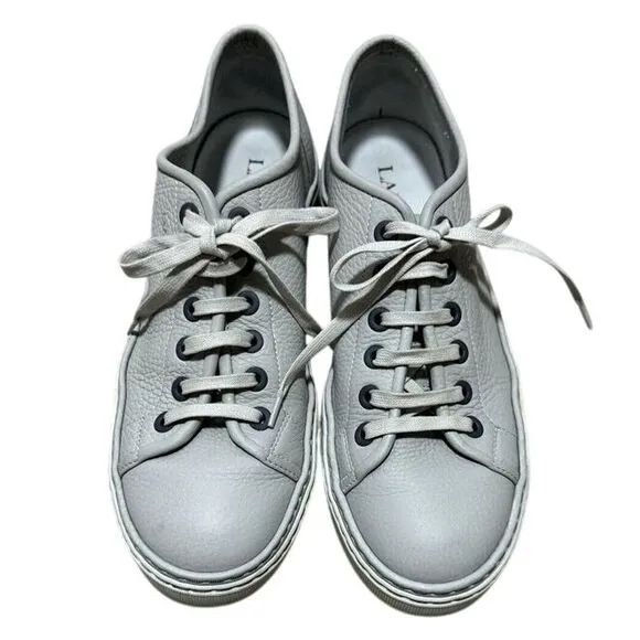 Lanvin Men's Bullskin Grained Leather Sneaker Size 9 Great Shape