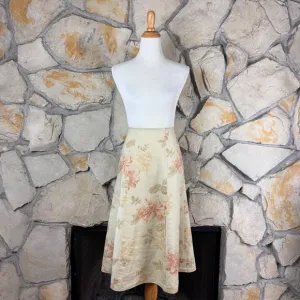 Lauren Ralph Lauren Linen Tea Rose Midi Skirt Wheat | 18W