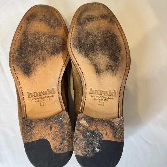Lavorazione Blake Harold Men's Shoes Made in Italy, GenuineLeather, Sz 40 (7 US)