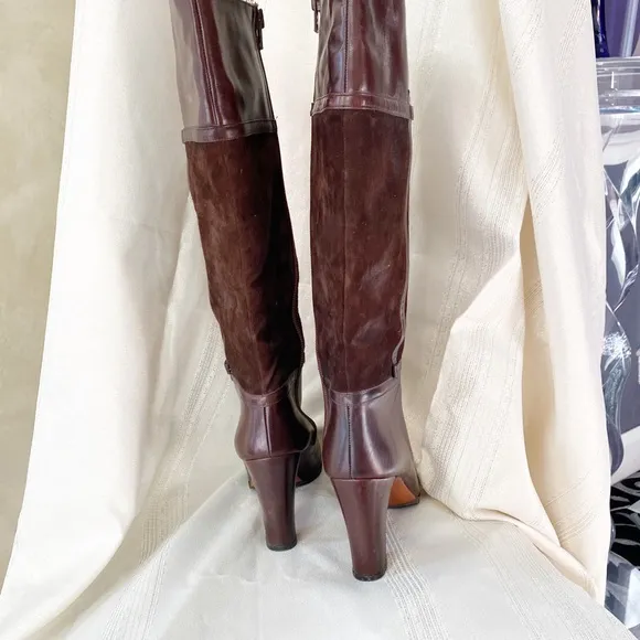 Leather and Suede Boots, never worn